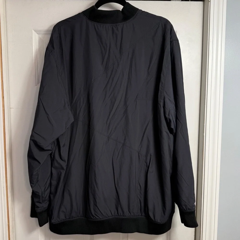 Vtg Y2K Jordan Mens Full Zip Bomber Jacket Black Nylon Mesh XL Nike Jumpman‎